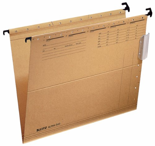 Leitz Hängemappe ALPHA DUO®, Natronkarton, naturbraun