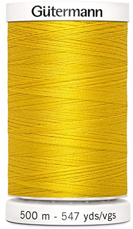 Gutermann Sew all Filo di Poliestere, 500 Metri, Giallo Oro (0106),