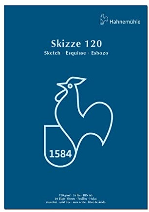 Skizzenblock 120g/m², DIN A5, 50Blatt