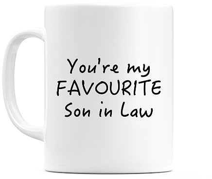 WeDoMugs You're My Favourite Son in Law - Ceramic 11oz Coffee Tea Gift Mug Cup