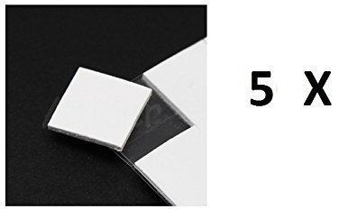 5 x Pad térmico doble cara 10 mm VGA CPU Chip SMD Procesador Tarjeta Madre PC RAM