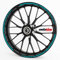 Motoking Adhesivos para Borde de llanta Turquesa - Juego Completo de 15 a 19 / Color Opcionales