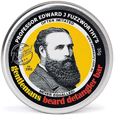 PROFESSOR EDWARD J FUZZWORTHY'S Herren-Bart-Spülung, 35 Gramm, Bart-Conditioner, Zitrus, 4 ml, zum Entwirren von Schnurrbart
