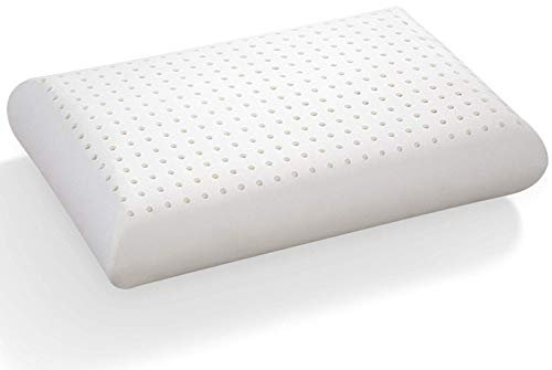 100% Latexkissen Classic Form - Höhe 14 cm - Baumwoll Kissenbezug (70x40x14 cm)