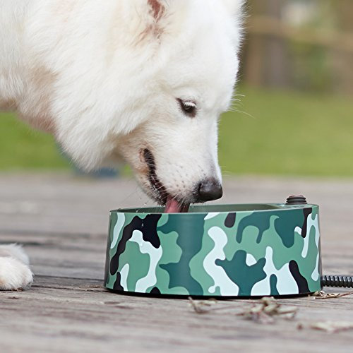 petfactors beheizbare Pet Schüssel, 2.2l Pet Outdoor Thermo-Wassernapf, 2.2 Liters (0.58 gallons), camouflage
