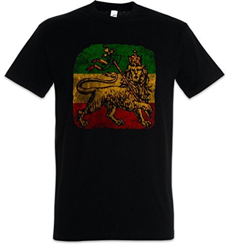 Urban Backwoods Lion of Judah III Herren T-Shirt Schwarz Größe L