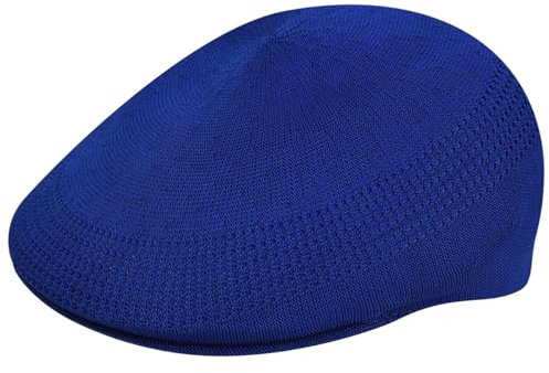 Kangol Tropic 507 Ventair Flatcap Schirmmütze Schiebermütze Sommercap Herren - mit Schirm Sommer Frühling-Sommer - XL (60-61 cm) Royalblau
