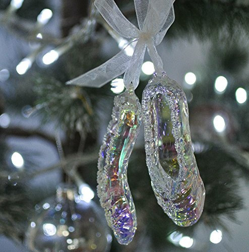 Gisela Graham Christmas Acrylic Ballerina Ballet Shoes Tree Decoration