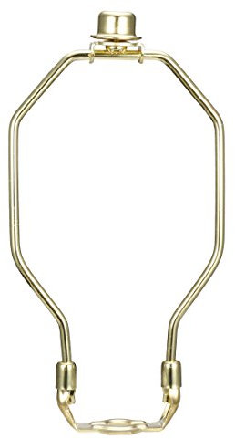 sourcingmap Support de lampe harpe en laiton poli 17,8 cm pour lampes de table et de sol