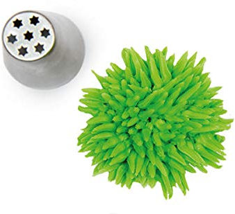 silikomart | Boquilla de Acero Inoxidable para Sac à Poche, TUBO FLOR 13, Ideal para Efectos Decorativos, Fácil de Lavar, Pico Agujero Estrella Ø25 mm, Made in Italy