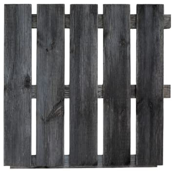 Baldosas de madera de pino gris impregnadas, baldosa para balcón, terraza, balcón, 50 x 50 x 3,2 cm, 10 unidades