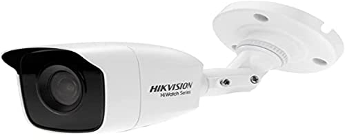 Hikvision Cámara de Seguridad Compacta Objetivo 2,8mm 4in1 1080p IR 20 Metros, Apto Exteriores Ip66 Hwt-b120-m