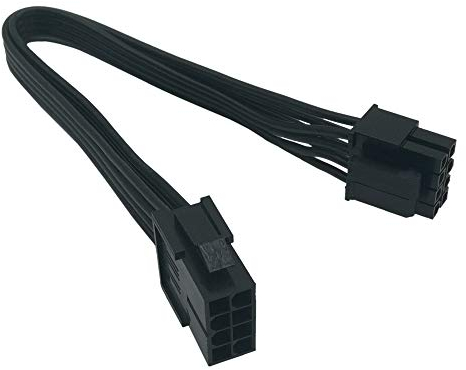 (2er-Pack) COMeap Motherboard ATX-CPU 8-polig (4 + 4) Männlich zu Weiblich Erweiterung Kabel für Netzteile 24 cm (9,5 Zoll)