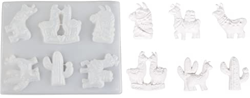 Rayher 36088000 Gießform: Lamas, 5-8.5 x 6.7-8 cm, 6 Motive, SB-Btl 1Stück, Durchsichtig