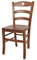 t m c s Tommychairs - Stuhl Cuore für Küche und Esszimmer, Robuste Struktur aus Buchenholz in der Farbe Helles Nussbraun lackiert und Sitzfläche aus Holz