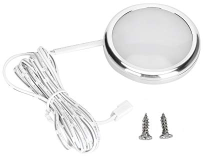 LED Under Cabinet Lights 12V Ultra Slim Puck DIY Stick Lights for Kitchen Counter Showcase Closet Bathroom Bookshelf Wine Cabinet Suitable for Home Hotel Warm White