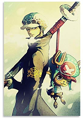 haocaitou Trafalgar Law Poster, dekoratives Gemälde, Leinwand, Wandkunst, Wohnzimmer, Poster, Schlafzimmer, Malerei, 20 x 30 cm