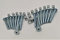 HMH-Shop Bettschraube sechskant M6x50mm / M6x60mm / M6x70mm / M6x100mm Möbelschraube Quermutter M6 (16, Bettschraube M6x50mm + Quermutter)
