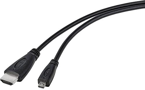 TRU Components Câble HDMI Raspberry Pi [1x HDMI mâle - 1x HDMI mâle D Micro] 1.80 m noir