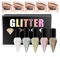 Erinde Glitter Eyeliner, Liquid Glitzer Eyeliner Set, Silber Gold Metallic Diamond Glitter Augen Make-up-Kit Langlebige Luminous Shimmer Lidschattenstift Flüssigkeit