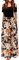 STYLEWORD Women's Summer Cold Shoulder Short Sleeve Maxi Dress Floral Print Elegant Long Dress with Pockets(Floral37,M)