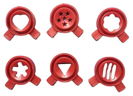 Star Modelling Cap of Ice Cream Machine Spare Part Ice Cream Machines Nozzle (6PCS)