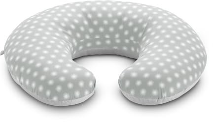 KOALA BABYCARE Stillkissen für Alle Größen Geeignet - Stillkissen für Neugeborene 0-12 Monate - Stillkissen Multifunktional mit 5 Verschiedenen Einsatzmöglichkeiten (Grau-weiße Sterne)