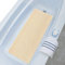 Lurowo Tapis de Douche Antidérapant, Tapis de Bain en Luffa PVC avec Drain, Tapis de Massage Doux Séchage Rapide pour Salles de Bain (40 * 100cm, Beige)