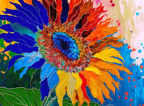 Sunflower Kaleidoscope - A 1000-Piece Jigsaw Puzzle by Cross & Glory
