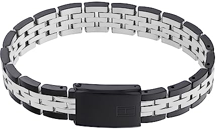 Tommy Hilfiger Jewelry Armband mit Knebelverschluss für Herren aus Edelstahl Schwarz - 2790503
