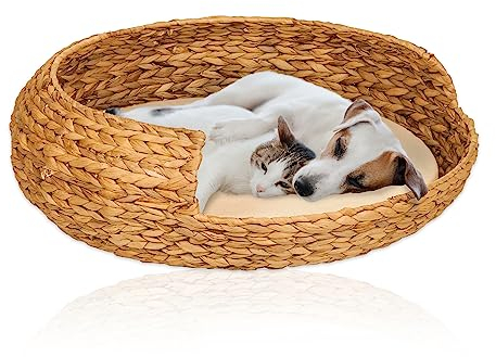 Lycce Hundebett Katzenbett Opal Wasserhyazinthe Natur Gr. 3 (Ø 62 cm)