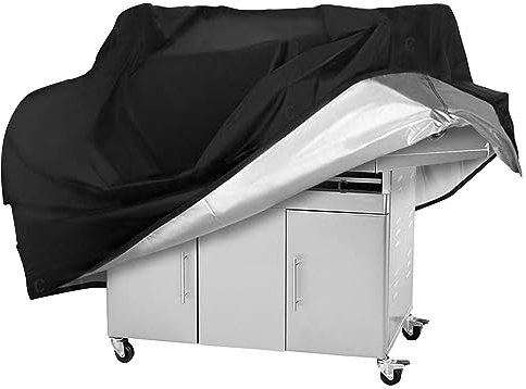 Grill Abdeckhaube, VDISRR Wetterfest Grillabdeckung, 420D Oxford Gasgrill Abdeckplane, Wasserdicht Grillschutzhülle, 137 x 69 x 117 cm, reißfest, UV, Schutz Grill vor Verblassen, Rost und Schimmel