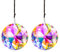 HDCRYSTALGIFTS Kristallblumen-Prismen zum Aufhängen, 45 mm, Sonnenfänger, AB-farbige Kristall-Sonnenfänger, hängende Ornamente, Regenbogen-Macher, Glas-Lichtfänger, Dekoration, 2 Stück