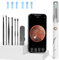 Ohrenschmalz Entferner Otoskop, OUTACT 1080P HD Ohrenreiniger mit 3,5 mm Linse, IP67 Wasserdichte Ohrreiniger mit 7-teiligem Set für iPhone, iPad und Android-Smartphones(Weiß)