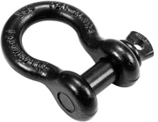 SAFETEX Shackle 19 mm schwarz mit Schraubbolzen