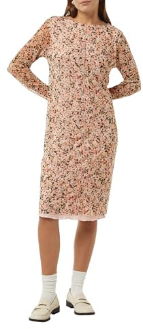 Comma Midikleid aus Mesh mit floralem Print