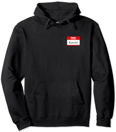 Kevin, Hello My Name is Namensschild, Badge Pullover Hoodie