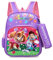 Umbrean Kindergarten Kinderrucksack mit Federmäppchen und Schreibwarentasche 26x10x32cm (lila)