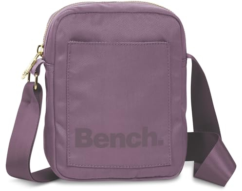 Bench City Girls Damen und Herren Mini Bag Umhängetasche Tasche Handtasche Schultertasche Crossbody-Tasche, malve, 19 x 14 x 5 cm