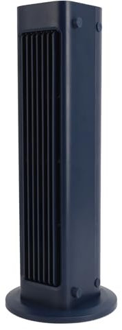 Oscillating Tower Fan, Small Cooling Table Fan with Remote Control, Wall Mount Hooks, 3 Speeds Bladeless, Rechargeable Quiet Portable Desk Fan Personal Standing Fan for Home Office