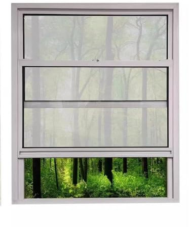 XILYZMO Schiebefenster Kippfenster, Mobiles Heimfenster, Isoliertes Kippfenster Mit Aluminiumrahmen, Horizontales Schiebefenster Mit Gehärtetem Glas Für Restaurant-Badezimmer(50X80CM)