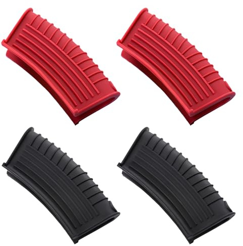 Silikon Topfgriffe 4 Stück,Topfgriff Hitzeschutz,Kochtöpfe Hitzebeständige Silikongriffe,Anti-Verbrühung Topflappen,Für Ofenschalen, Bratpfannen, Küche Kochen