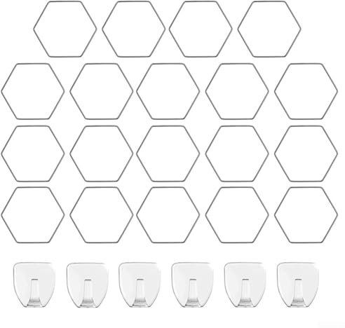 for FACULX Chain Trellis, Houseplant Chain Trellis, DIY Trellis Climbing Plants Hexagonal Rings Design with Hooks, for Climbing Plants