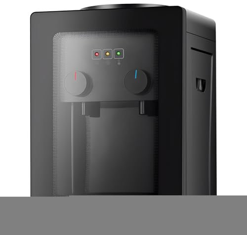 Dispensador de agua eléctrico, dispensador de agua caliente fría para oficina, máquina de agua, adecuado para escritorios, mesitas de noche, mesas de café, bares y otros lugares, compatible con cubos