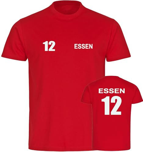 multifanshop Herren T-Shirt - Essen - Trikot Nummer 12