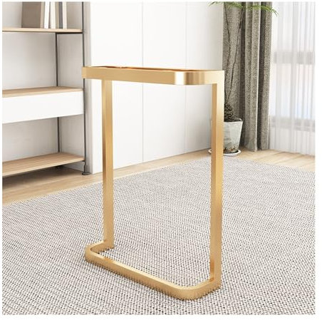 Lot de 2 pieds de table en fer en forme de U - Pieds de table de salle à manger - Pieds de soutien d'armoire - Pieds de bar - Cadre en acier épais - Structure stable - Doré - 40 cm