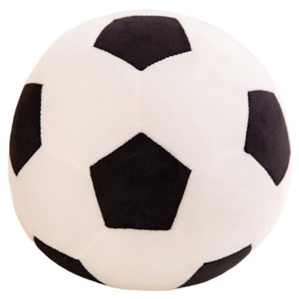 NatureMan 22cm Plüsch Fußball, weiche Fußball gefüllte Wurf Kissen, 3D gefüllte Ball Indoor Plüsch Dekoration, Spiele Sport Spielzeug Geschenk für Jungen und Mädchen