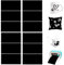 Infusible Transfer Ink Sheets für Cricut Joy 12 Stück/Set Schwarz Infusible Ink Folie 11.5x30.5cm Sublimation Papier Sublimationstintenblatt für Wärmepressmaschine für DIY T-Shirt, Tasse, Canvas