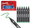 Sharpie Creative Marker Acrylic Paint Pens | Bullet Tip Water-Based Paint Markers | Green | No-Bleed Ink Writes on Most Surfaces | School & Revision Supplies | 6 Count