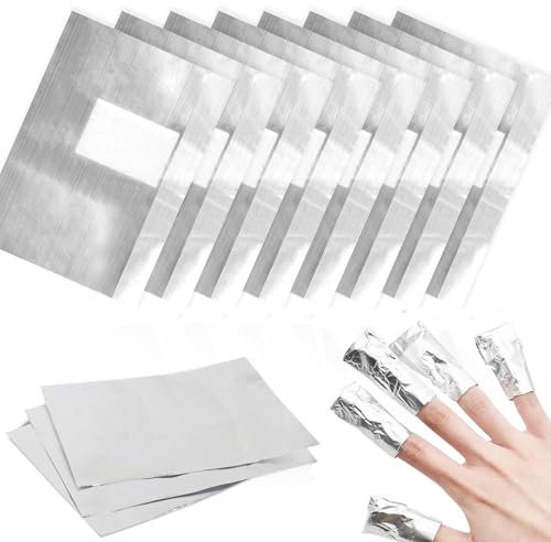 300 Stück Nagellack Remover Wraps, Nail Polish Pads Aluminiumfolie Nagellackentferner Folien einfachen entfernen von Gel